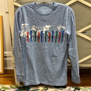 Long sleeve tee with ski graphic Size Kids 14